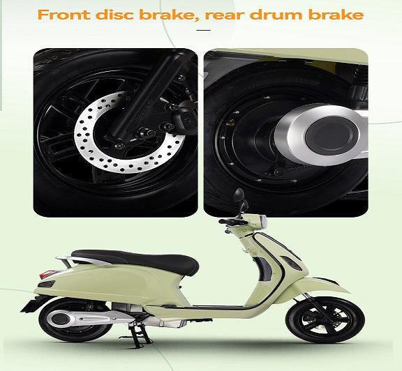 Scuter electric N-MOTO EL3, motor Bosch 1000 W, 45 km/h, autonomie 60 km, GPS, verde