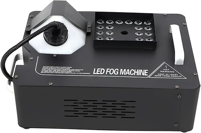 Mașină de fum verticală AT Performance, 1500 W, 24 LED RGB, control DMX512, rezervor 3 L