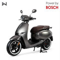 Scuter electric N-MOTO LX06, motor Bosch 2300 W, baterie 60V 32Ah, autonomie 60 km, frâne CBS, gri