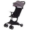 Cărucior pentru copii pliabil AT Performance, 5 kg, cadru din aluminiu, ham în 5 puncte, 6-36 luni, negru