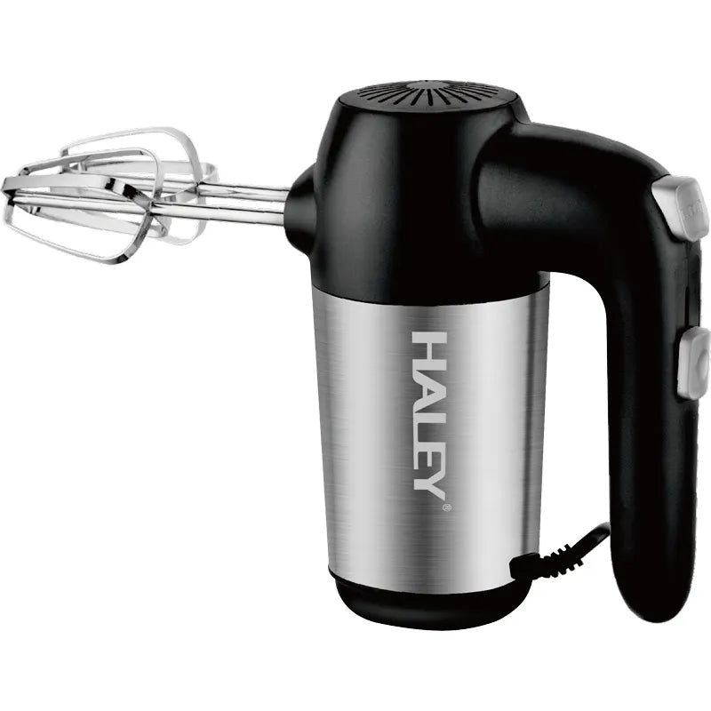 Mixer de mână HALEY HY-1665, 500 W, 5 trepte de viteză, carcasă inox, 4 tije de mixare incluse