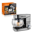 Mixer planetar HALEY HY-2403, 2200 W, bol inox 7 L, 6 viteze și turbo, argintiu