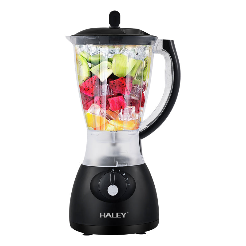 Blender 2 în 1 HALEY, 500 W, motor din cupru, bol 1,5 L, 4 viteze, râșniță, negru