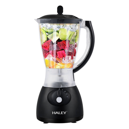 Blender 2 în 1 HALEY, 500 W, motor din cupru, bol 1,5 L, 4 viteze, râșniță, negru