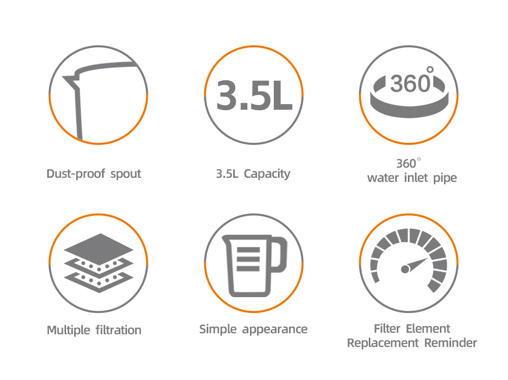 Cană filtrantă pentru apă HALEY, 3,5 L, filtru multistrat, indicator schimb filtru, albastru