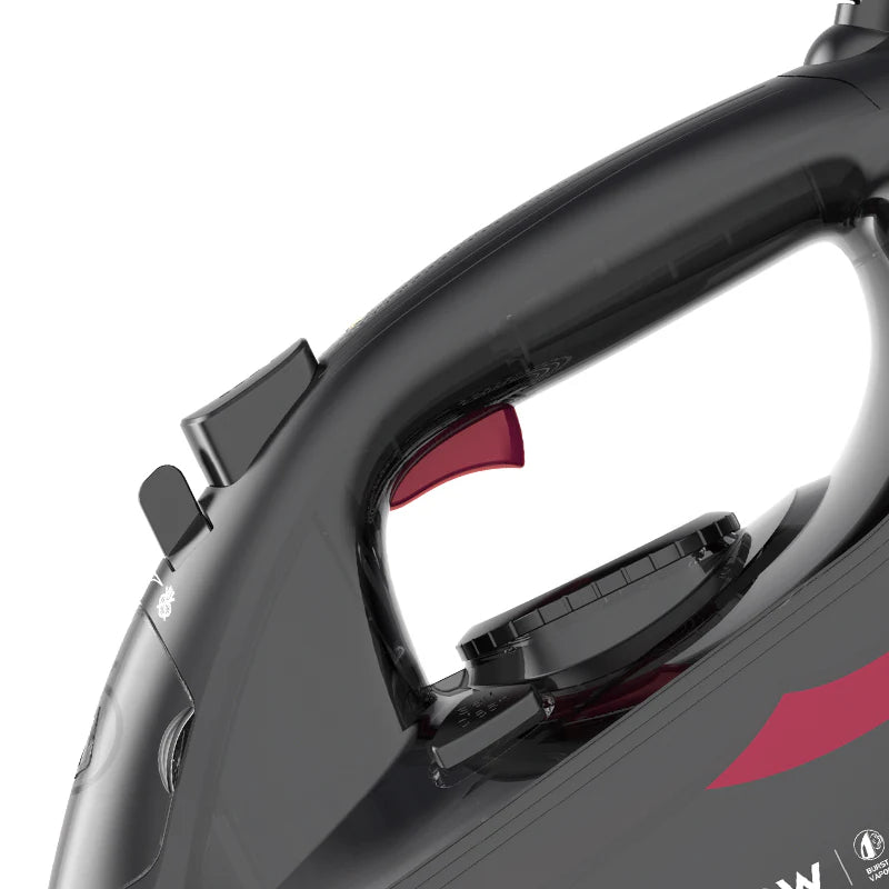 Fier de călcat cu abur HALEY® HY-2060, 2400W, Talpă ceramică, Abur vertical, Auto-curățare,  Negru