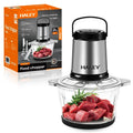 Mașină de tocat carne electrică HALEY HY-1224, vas inox 2 L, carcasă din oțel inoxidabil