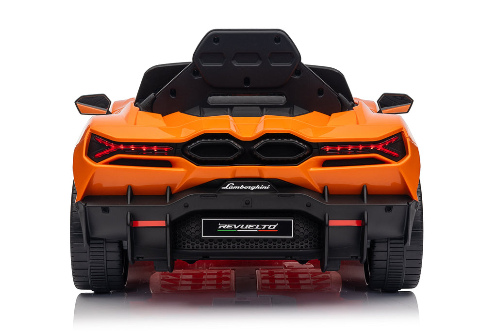 Mașinuță electrică pentru copii Lamborghini Revuelto, 12V 4,5 Ah, 2 motoare, autonomie 1-2 h