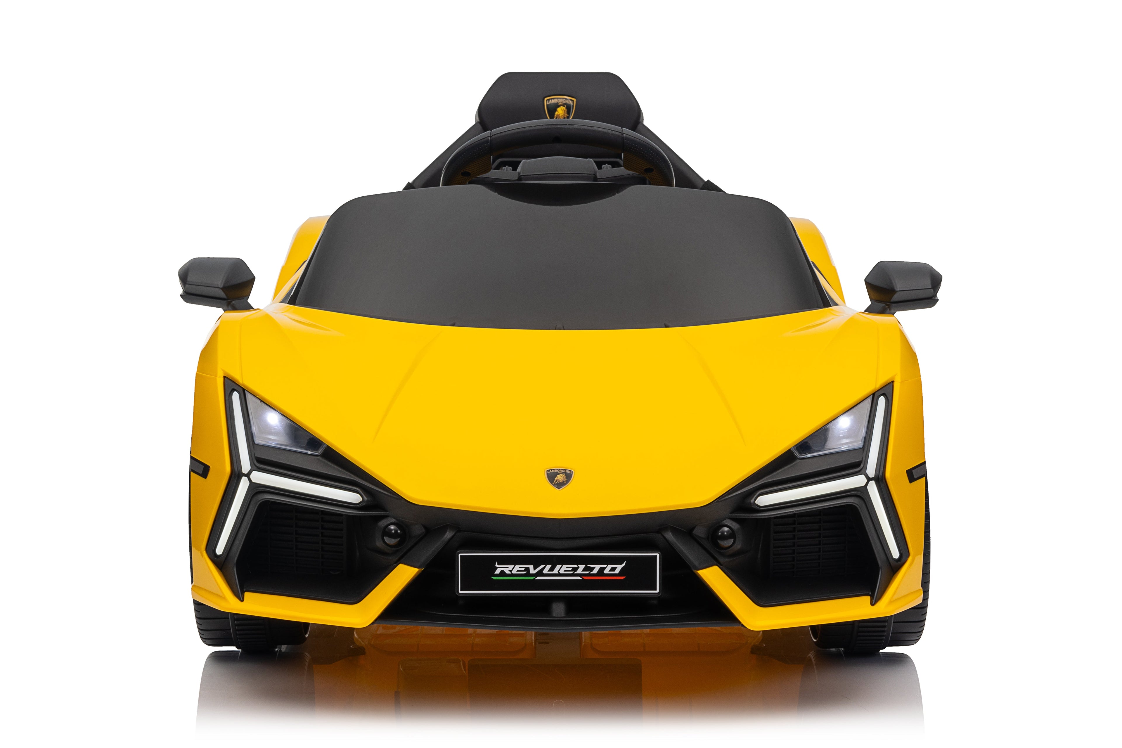 Mașinuță electrică pentru copii Lamborghini Revuelto, 12V 4,5 Ah, 2 motoare, autonomie 1-2 h