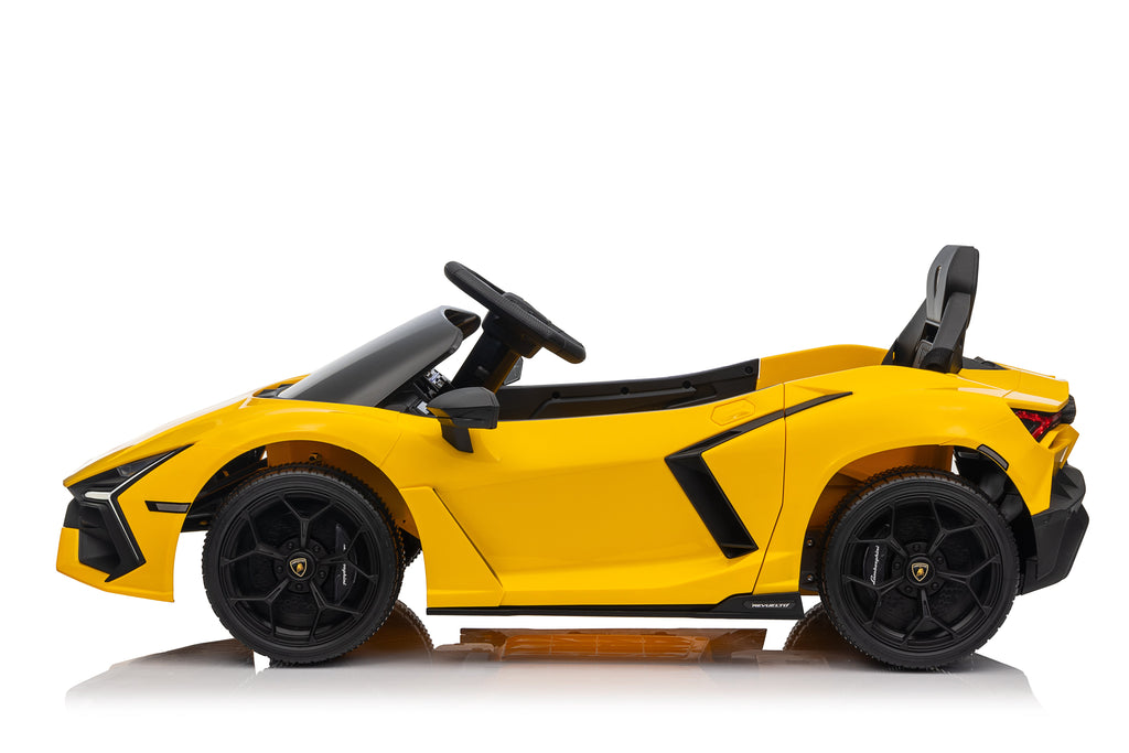 Mașinuță electrică pentru copii Lamborghini Revuelto, 12V 4,5 Ah, 2 motoare, autonomie 1-2 h