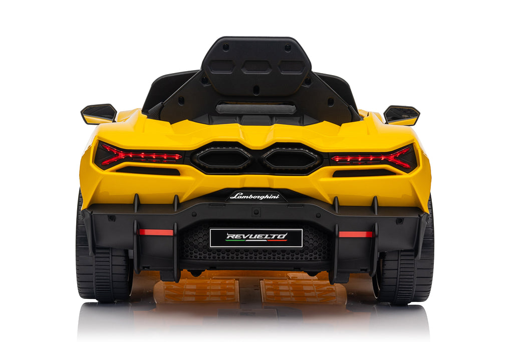 Mașinuță electrică pentru copii Lamborghini Revuelto, 12V 4,5 Ah, 2 motoare, autonomie 1-2 h