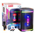 Boxă karaoke portabilă AT Performance KOLAV-M2854, 400 W PMPO, 2 x 8 inch, Bluetooth, autonomie 4 ore, RGB LED
