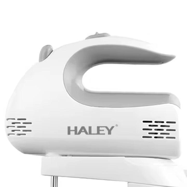 Mixer cu bol HALEY HY-1661, 500 W, bol inox 3 L, 5 trepte de viteză, sistem bowl-lift, alb cu inox