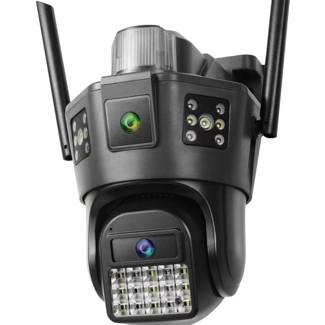 Cameră de supraveghere WiFi AT Performance, dual lens, PTZ 355°, Full HD, audio bidirecțional, alarmă