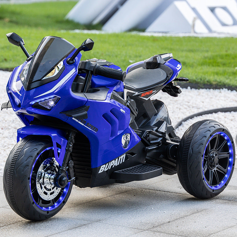 Motocicletă electrică copii AT Performance, 12V, 3 roți, 93x57x48 cm, lumini, 2-7 ani