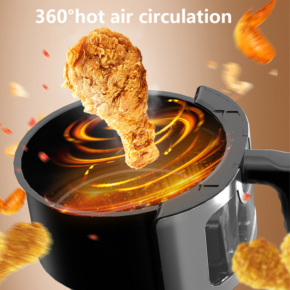 Friteuză cu aer cald AT Performance, 8 L, 2800 W, 10 programe, panou tactil, interior antiaderent
