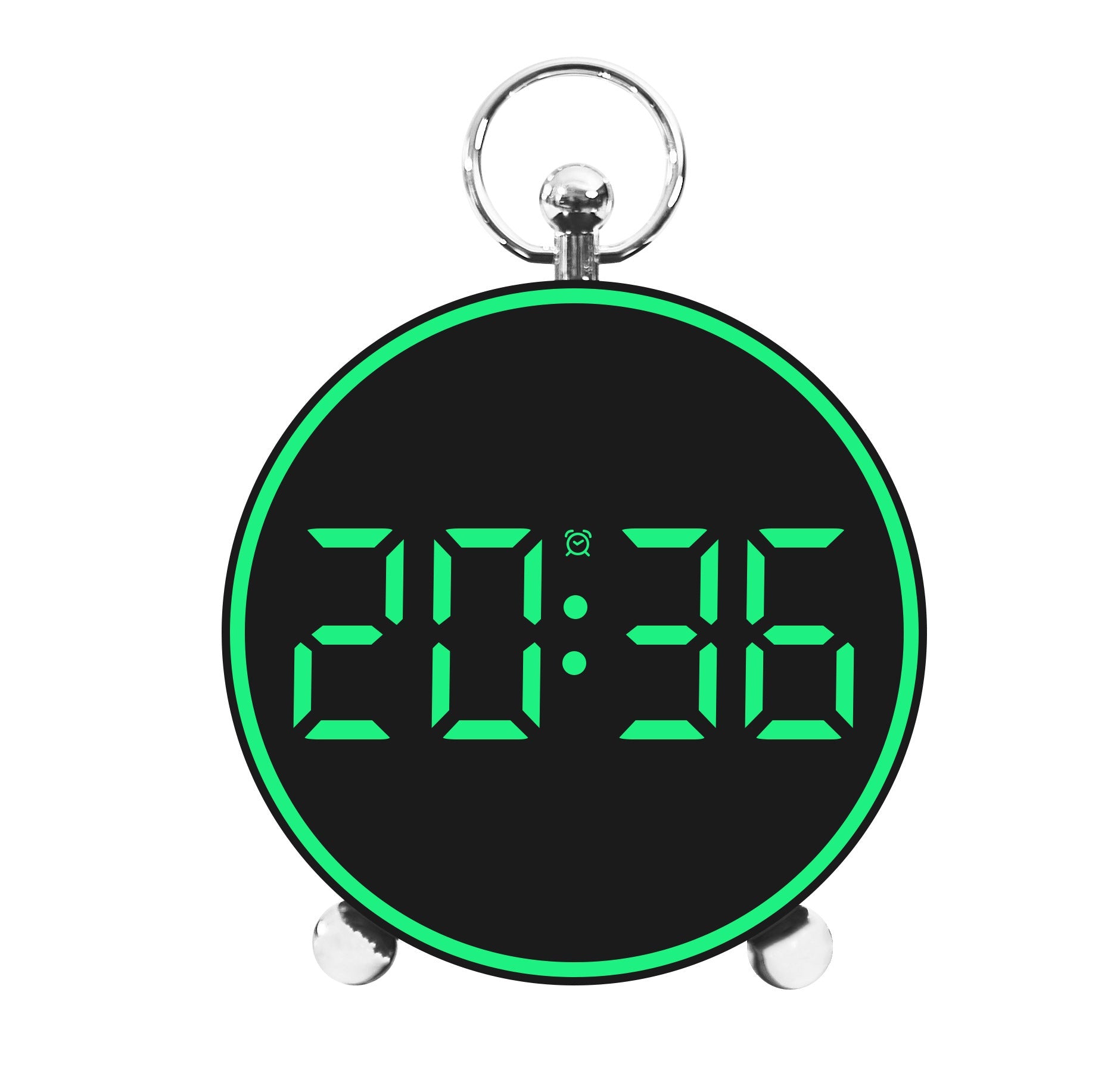 Ceas digital de masă AT Performance, afișaj LED, alarmă cu snooze, alimentare USB, 14 cm, roz