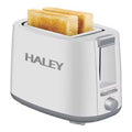 Prăjitor de pâine HALEY HY-9602, 2 felii, 750 W, carcasă din oțel inoxidabil, alb