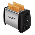 Prăjitor de pâine HALEY HY-9603, 2 felii, 750-900 W, oțel inoxidabil, argintiu/negru