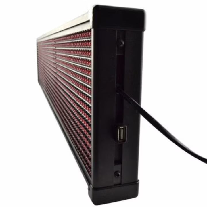 Panou reclamă luminoasă LED AT Performance, 70x20 cm, vizibilitate 50-300 m, pentru interior, roșu