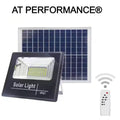 Proiector LED solar AT Performance, 200 W, 125 LED SMD, IP67, telecomandă, timer, negru