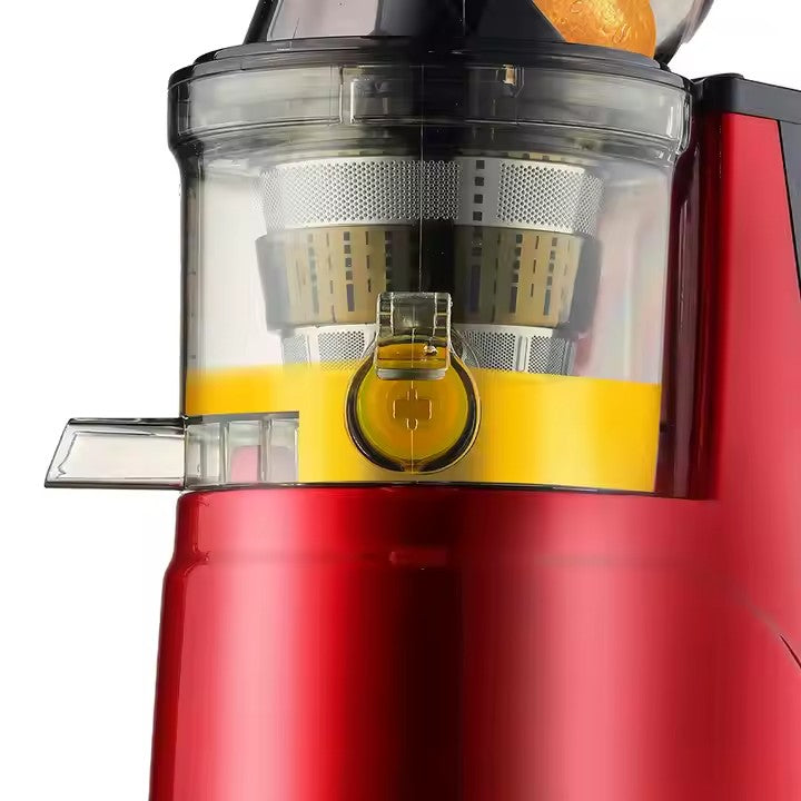 Storcător de citrice HALEY HY-606, 150 W, 500 ml, stoarcere lentă, auto-ejectare pulpă, roșu/negru