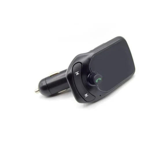 Modulator FM auto KlausStech, Bluetooth 3.0, 2x USB, microSD, ecran LED, negru