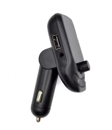 Modulator FM auto KlausStech, Bluetooth 3.0, 2x USB, microSD, ecran LED, negru