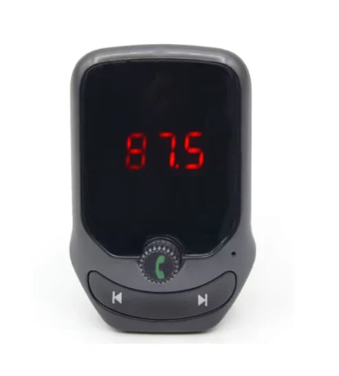 Modulator FM auto KlausStech, Bluetooth 3.0, 2x USB, microSD, ecran LED, negru
