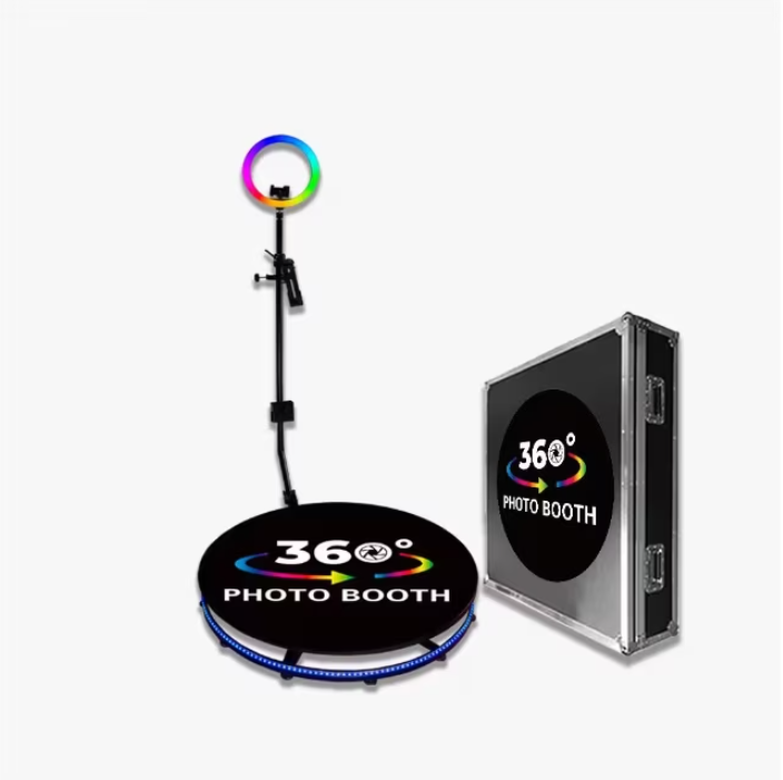 Platformă foto-video selfie 360 AT Performance, diametru 80 cm, braț rotativ 190 cm, LED RGB, telecomandă