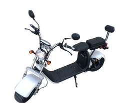 Scuter Electric 2 Persoane, Viteză Limitată 25 km/h – Fără Permis,  Motor 1500W, Baterie 20Ah, Suspensie Hidraulică, COC Inclus