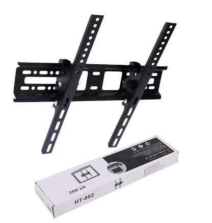 Suport TV de perete Tusy Store HT-002, 32-55 inch, max. 30 kg, VESA până la 400x400, înclinabil, negru