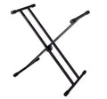 Stativ pentru orgă Tusy Store, construcție în X, reglabil 50-92 cm, capacitate 25 kg, negru