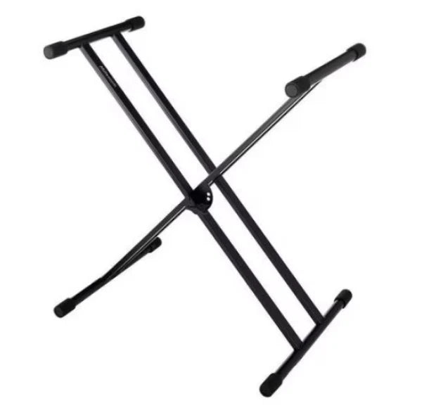 Stativ pentru orgă Tusy Store, construcție în X, reglabil 50-92 cm, capacitate 25 kg, negru