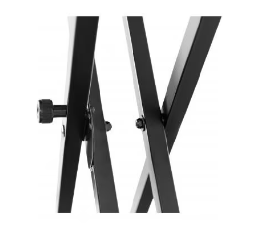 Stativ pentru orgă Tusy Store, construcție în X, reglabil 50-92 cm, capacitate 25 kg, negru