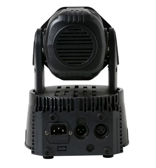 Proiector lumini moving head AT Performance, 7 x 5 W LED, unghi 35°, display LCD, negru