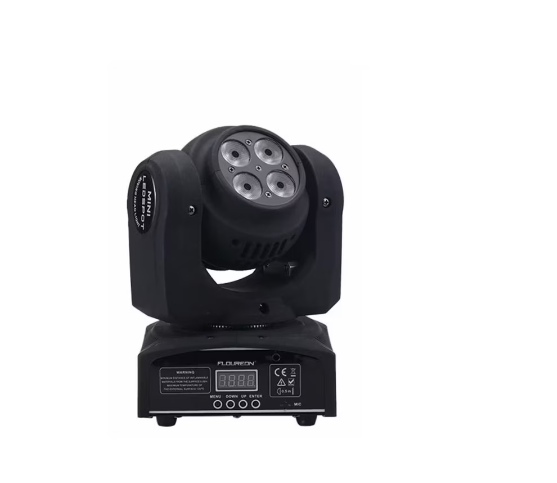 Proiector moving head cu cap dublu AT Performance, LED RGBW 100 W, DMX512, pan 540°