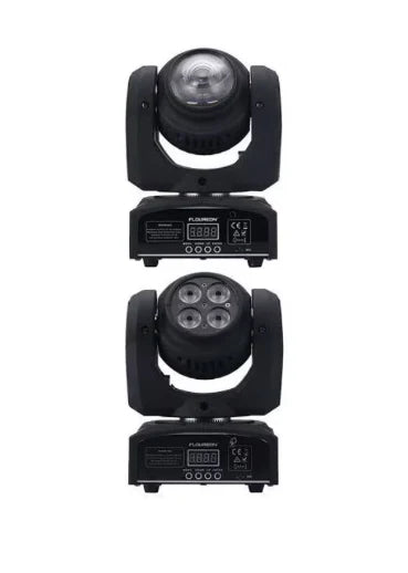 Proiector moving head cu cap dublu AT Performance, LED RGBW 100 W, DMX512, pan 540°