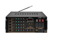 Amplificator audio Tusy Store AV-747, 400 W, bluetooth, 5 intrări microfon, USB, card SD, negru
