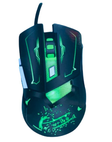 Mouse gaming Weibo S10, senzor optic 3200 DPI, 6 butoane, iluminare RGB, cablu 1,8 m
