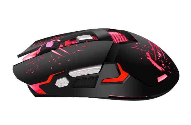 Mouse gaming Weibo S10, senzor optic 1600-3200 DPI, 6 butoane, cablu 1,8 m, roșu
