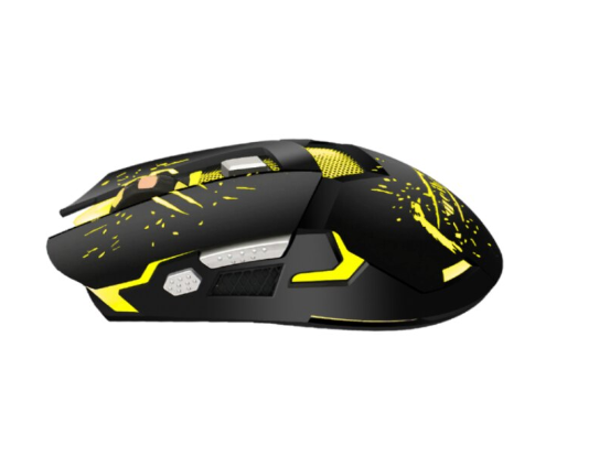 Mouse gaming Weibo S10, senzor optic 1600-3200 DPI, 6 butoane, cablu 1,8 m, roșu