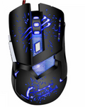 Mouse gaming Weibo S10, senzor optic 1600-3200 DPI, 6 butoane, cablu 1,8 m, roșu