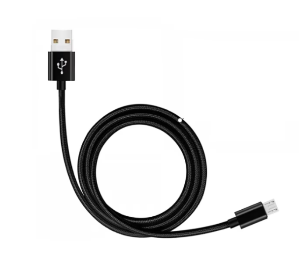 Cablu de încărcare și date Tusy Store, micro USB la USB 2.0, 2 m, Android, negru
