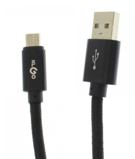 Cablu de încărcare și date Tusy Store, micro USB la USB 2.0, 2 m, Android, negru