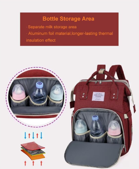 Rucsac 3-in-1 pentru bebelusi,Rosu