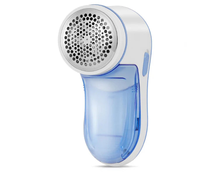 Aparat de curatat scame, AT PERFORMANCE®, 8800 rotatii/min, cutit cu 3 lame din inox, USB, Alb/Albastru