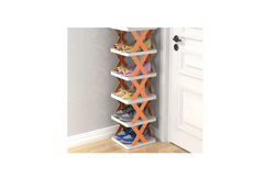 Pantofar, AT PERFORMANCE®, cu 6 rafturi, modular, alb / Portocaliu