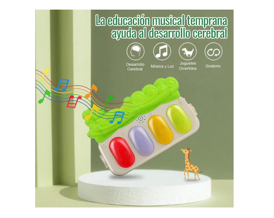 Saltea de activități pentru bebeluși AT Performance, pian muzical, 76x56x43 cm, 0-36 luni, multicolor