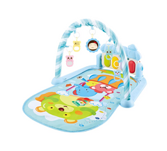 Saltea de activitati pentru bebelusi, AT PERFORMANCE®, centru de activitati , covoras de joaca interactiv cu 5 jucarii senzoriale0ț